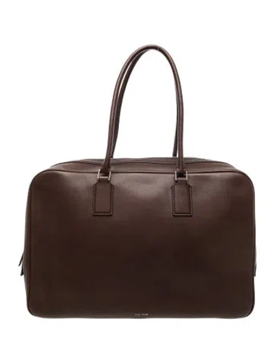 Pre-owned The Row Leather Domino In Brown