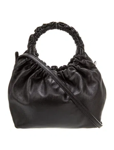 Pre-owned The Row Leather Double Circle Small In Black