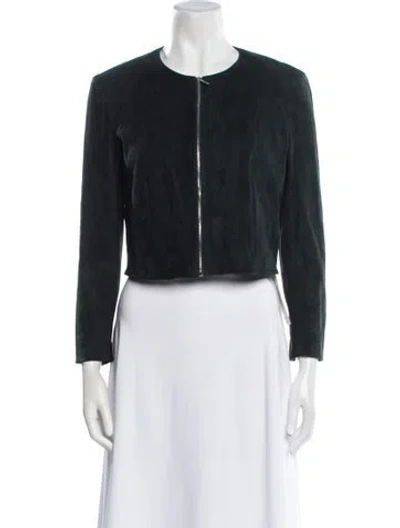 Pre-owned The Row Leather Evening Jacket In Black