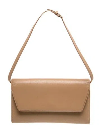 Pre-owned The Row Leather He Row Envelope Large In Brown