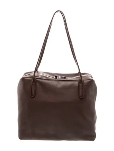 Pre-owned The Row Leather Henri Bag In Brown