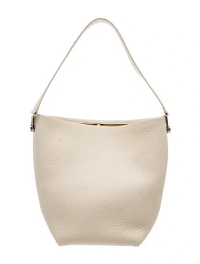 Pre-owned The Row Leather Hook Tote In Neutrals