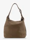 The Row Leather Isa Shoulder Bag In Green