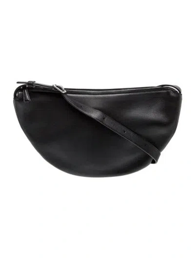 Pre-owned The Row Leather Jouvette In Black