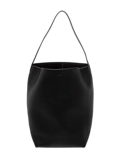 Pre-owned The Row Leather Large N/s Park Tote In Black