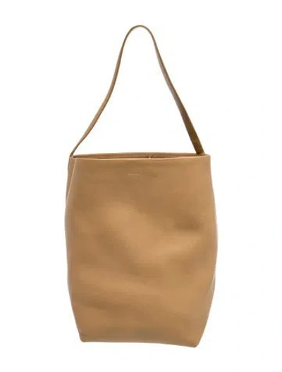 Pre-owned The Row Leather Large N/s Park Tote In Neutrals