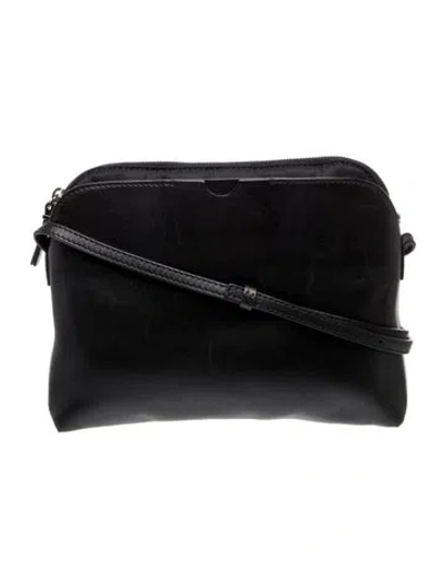 Pre-owned The Row Leather Leather Multi-pouch Mini In Black