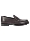 The Row Leather Loafers Stitched Detailing