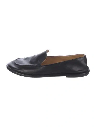 Pre-owned The Row Leather Loafers In Blue