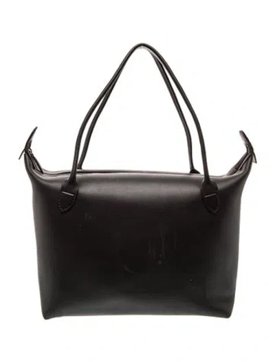 Pre-owned The Row Leather Lux Medium In Black