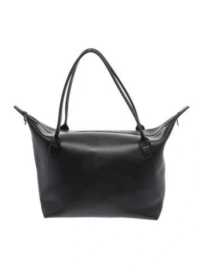 Pre-owned The Row Leather Lux Satchel In Black