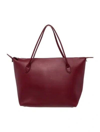 Pre-owned The Row Leather Lux Satchel In Red