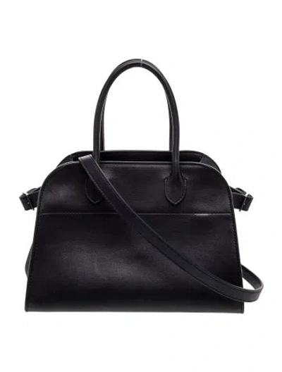 Pre-owned The Row Leather Margaux 10 In Blue