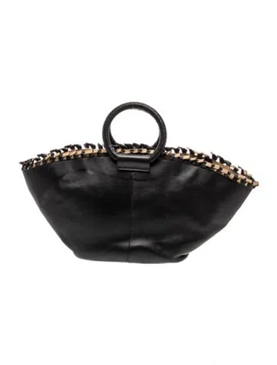 Pre-owned The Row Leather Market In Black