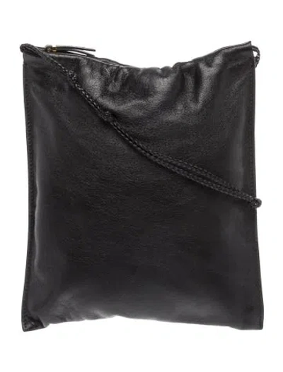 Pre-owned The Row Leather Medicine Pouch In Black