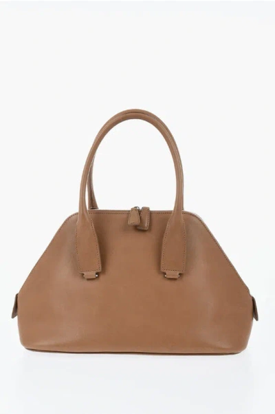 The Row Leather Medium Devon Handbag