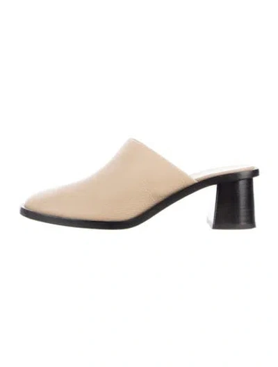 Pre-owned The Row Leather Mules