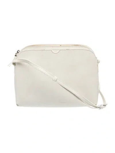 Pre-owned The Row Leather Multi-pouch In White