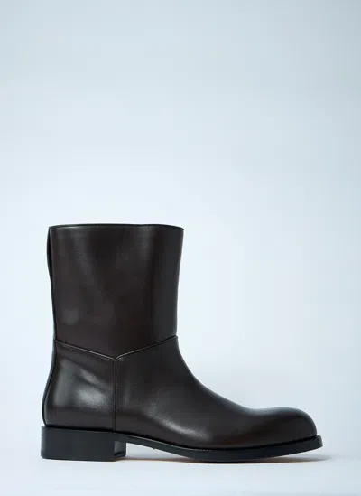 The Row Leather Nobilis Boots