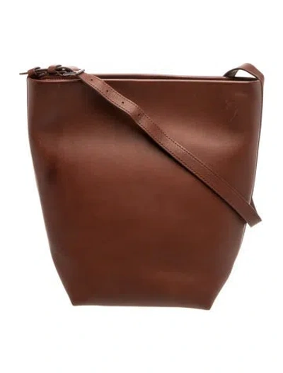 Pre-owned The Row Leather Ns Park Belt Tote Medium In Red