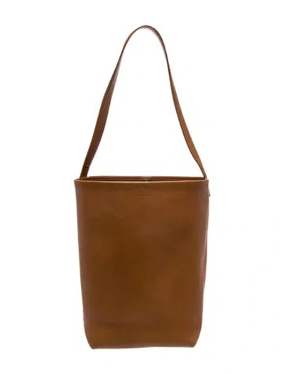 Pre-owned The Row Leather N/s Park Large In Brown