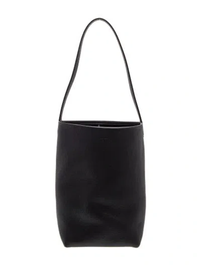 Pre-owned The Row Leather N/s Park Tote In Black
