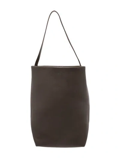 Pre-owned The Row Leather N/s Park Tote In Brown