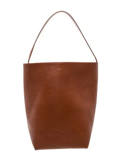 Pre-owned The Row Leather N/s Park Tote Large In Brown