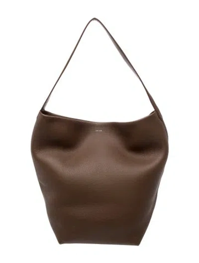 Pre-owned The Row Leather N/s Park Tote Large In Brown