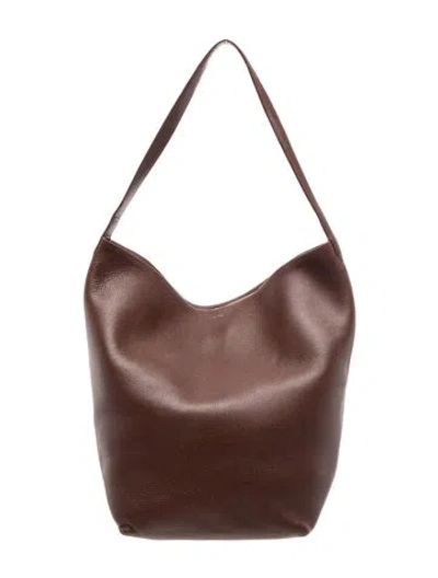Pre-owned The Row Leather N/s Park Tote Large In Brown