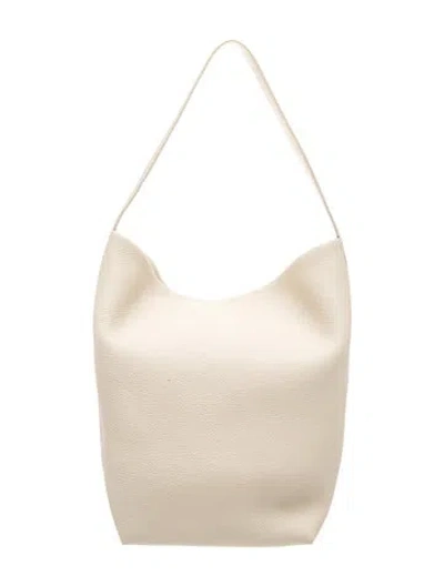 Pre-owned The Row Leather N/s Park Tote Large In Neutral