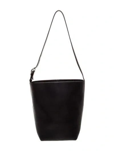 Pre-owned The Row Leather N/s Park Tote Medium In Black