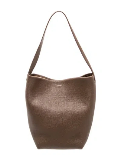 Pre-owned The Row Leather N/s Park Tote Medium In Brown