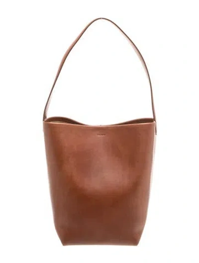 Pre-owned The Row Leather N/s Park Tote Medium In Brown
