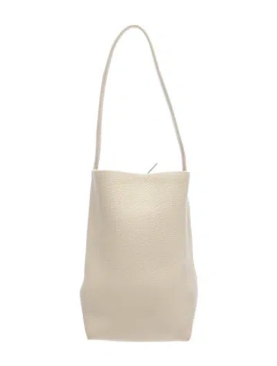 Pre-owned The Row Leather N/s Park Tote Medium In Neutral