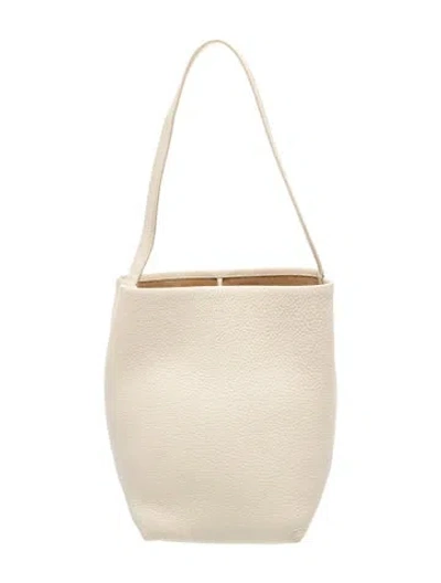 Pre-owned The Row Leather N/s Park Tote Medium In Neutrals