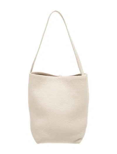 Pre-owned The Row Leather N/s Park Tote Medium In Neutrals