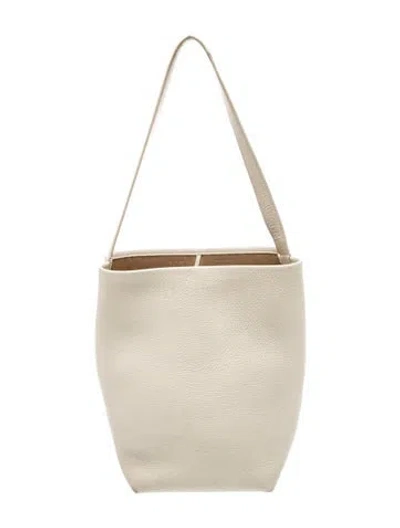 Pre-owned The Row Leather N/s Park Tote Medium In Neutrals