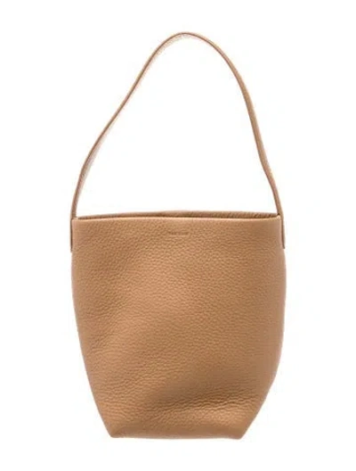 Pre-owned The Row Leather N/s Park Tote In Neutral
