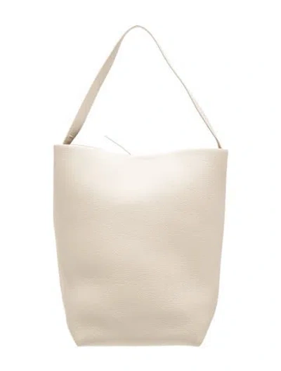 Pre-owned The Row Leather N/s Park Tote In Neutrals