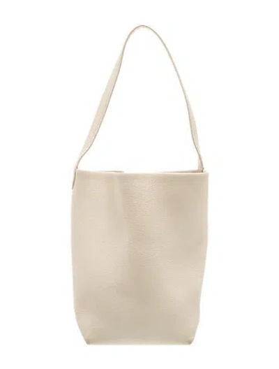 Pre-owned The Row Leather N/s Park Tote In Neutrals