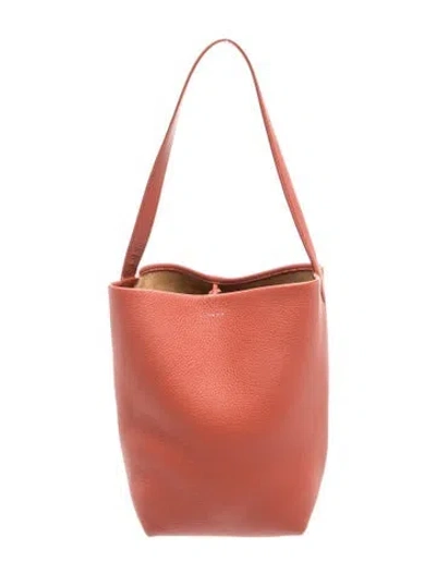Pre-owned The Row Leather N/s Park Tote In Red