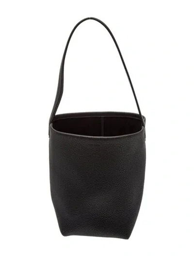 Pre-owned The Row Leather N/s Park Tote Small In Black