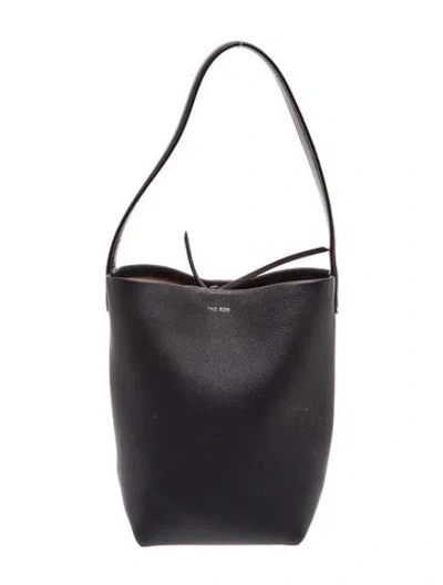 Pre-owned The Row Leather N/s Park Tote Small In Black