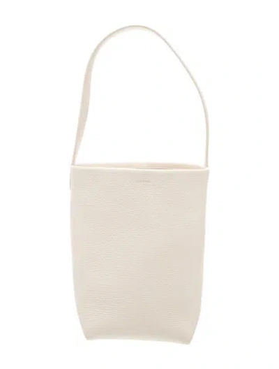 Pre-owned The Row Leather N/s Park Tote Small In Neutral