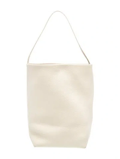 Pre-owned The Row Leather N/s Park Tote Small In Neutrals