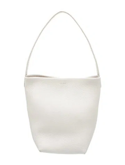 Pre-owned The Row Leather N/s Park Tote Small In White