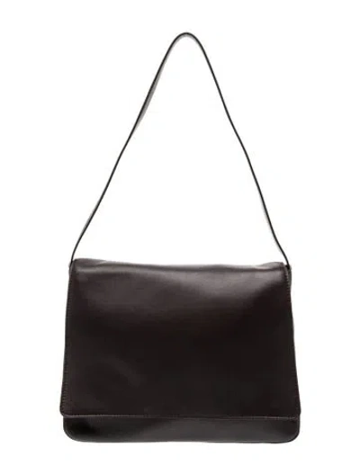 Pre-owned The Row Leather Nuance Hobo Two In Brown