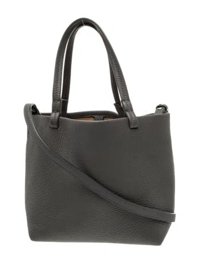 Pre-owned The Row Leather Park Small In Gray