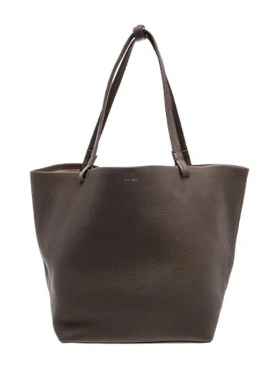 Pre-owned The Row Leather Park Three In Brown